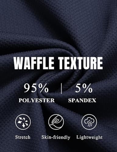 COOFANDY Men's Blazer Casual Sport Coats Slim Fit Lightweight Two Button Suit Jacket Navy Blue - Image 5