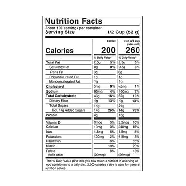 Kellogg's Low Fat Granola, Breakfast Cereal, Crunchy Clusters, Bulk, 12.5lb Case (1 Count) - Image 2