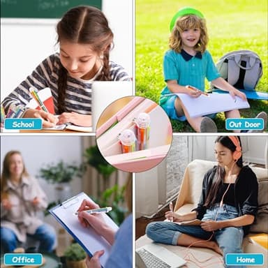 DAIKOYE Ballpoint Pens 24 PCS 0.5mm 6-in-1 Multicolor Ballpoint Pens School Supplies Birthday Party Favors Gifts for Kids Students - Image 4