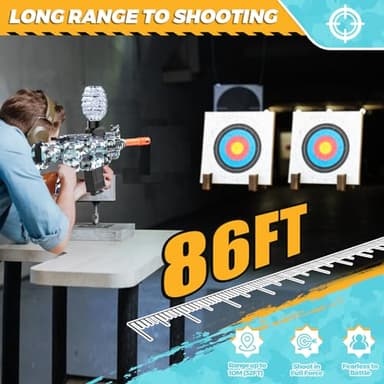 JANNIRESS Electric Blaster Toys Eco-Friendly Splatter Ball Blaster,Automatic Outdoor Games Toys for Activities Team Game - Image 5