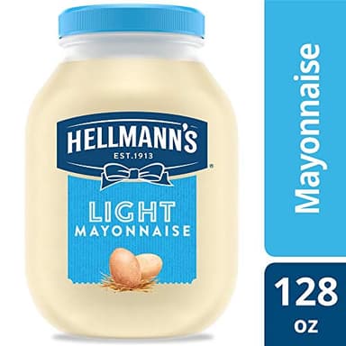 Hellmann's Light Mayonnaise Jar Condiment for Sandwiches, Salads, Mayo Made with 100% Cage Free Eggs, Gluten Free, 1 gallon (Pack of 1) - Image 2