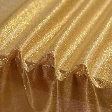 Fitable Gold Sequin Tablecloth for Parties 54x54 Inch - Sparkle Glitter Table Cloth Laser Square Overlay for Wedding Baby Shower Ceremony Birthday Holiday Banquet Decoration - Image 2