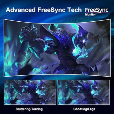 Sealan 34 Inch Curved Gaming Monitor 165Hz,3440x1440 21:9 UWQHD, 1ms(MPRT),1500R, PIP/PBP,HDR400, 99% sRGB,300nits, FreeSync, HDMI2.0(TMDS) x2,DP1.4 x2, Eye Care, VESA(100 * 100mm) ﻿ - Image 2