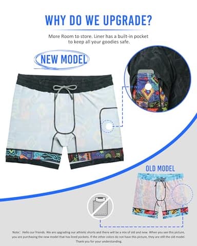 maamgic Mens 5" Gym Running Shorts for Men 2 in 1 Quick Dry Workout Athletic Shorts Totem Gray Medium - Image 3