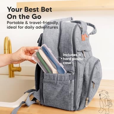 KeaBabies Silicone Baby Spoons, Self Feeding 6-12 months - 3-Pack Baby Weaning Eating Utensils, Toddler First Food Training Spoon, Infant, Kids Feeding Supplies Essential Set, Dishwasher-safe (Slate) - Image 8