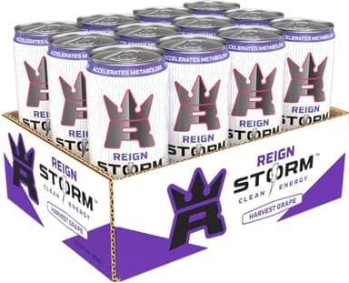 REIGN Storm, Harvest Grape, Fitness & Wellness Energy Drink, 12 Fl Oz (Pack of 12) - Image 3