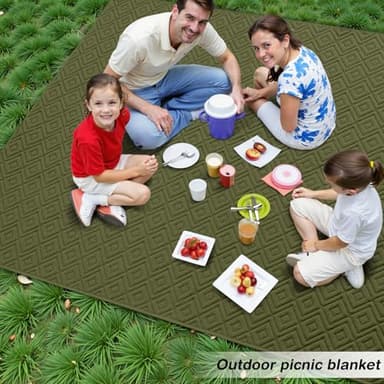 hyha Waterproof Dog Blanket, Soft Pet Bed Blankets, Waterproof Sofa Couch Cover for Dogs Washable, Reversible Pet Couch Covers for Sofa Furniture (82x82 Inch, Green/Navy Blue) - Image 5