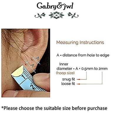 316L Surgical Stainless Steel Gold Hoop Earrings 6mm 8mm 10mm 12mm Huggie Hypoallergenic Earrings Hoop Cartilage Helix Lobes Hinged Sleeper Earrings For Women Men - Image 3