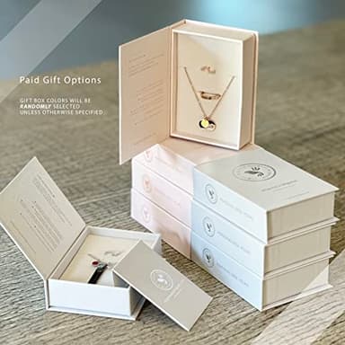 MignonandMignon Birthstone Name Necklace Personalized Jewelry for Women Neckace Gifts for Mom Gold Plated Pendant Charm, Custom Jewelry Grandma Gift Birthday Personalized Gifts for New Moms -CN-BS-SH - Image 9