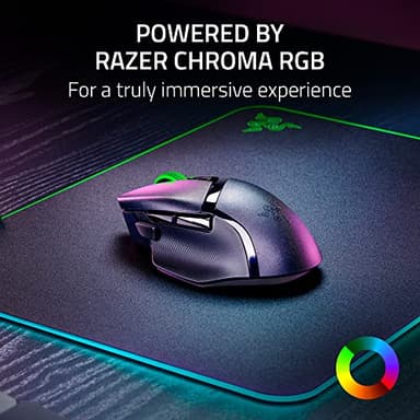 Razer Basilisk V3 X HyperSpeed Customizable Wireless Gaming Mouse: Mechanical Switches Gen-2-5G Advanced 18K Optical Sensor - Chroma RGB 9 Programmable Controls 535 Hr Battery Classic Black - Image 7