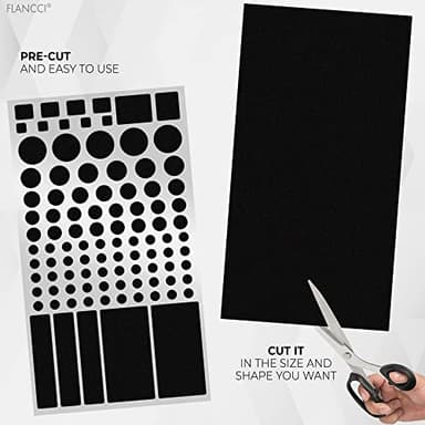 FLANCCI LED Light Blocking Stickers - Blackout LED Covers, Dim 50%80% of Lights, 2 Sheets (1 Cut Out + 1 Uncut) - Image 6