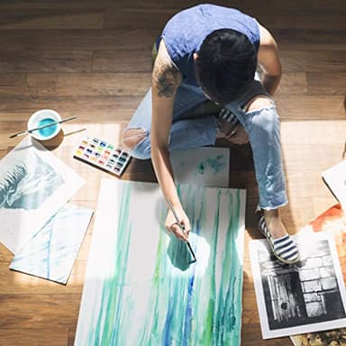 Nicpro 10 PCS Watercolor Paint Brushes, Round Tip Artist Painting Brush Set for Watercolor, Acrylic, Gouache, Inks, Oil and Tempera, 10 Sizes Detail Paint Brush for Fine Art, Craft, Paint by Number - Image 6