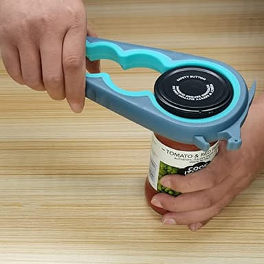 Otstar Jar Opener Bottle Opener and Can opener for Weak Hands,Seniors with Arthritis, Elderly, Jar Lid Opener Gadgets with Rubber Jar Opener Gripper Pad and Corkscrew Opener - Image 4