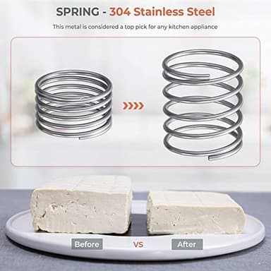 Large Tofu Press, Yarkor Tofu Presser for 12-16 oz Bricks Firm Tofu or Extra Firm Tofu, Built-in Drip Tray, Simple and Effective Design, Dishwasher Safe, Fit for 16oz Tofu, Tofu Recipe Included - Image 5