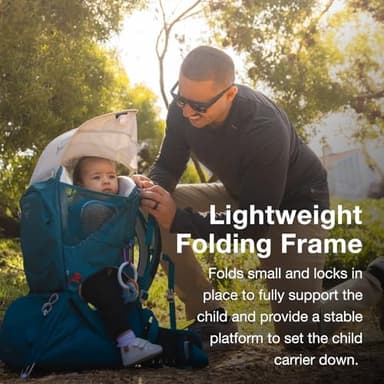 Osprey Poco SLT Lightweight Child Carrier Backpack, Black - Image 3