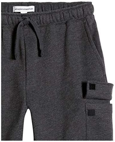 Amazon Essentials Men's Cargo Fleece Jogger Sweatpant with Relaxed Fit, Charcoal Heather, Medium - Image 5