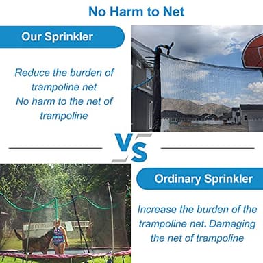 Vantic Trampoline Sprinkler, Net Friendly Water Sprinkler for Kids, 360° Rotating Trampoline, 5 Minutes Quick Setup Accessories, Blue - Image 3