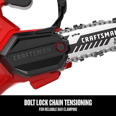 CRAFTSMAN V20 Cordless Pruning Saw, 6" Chain, Small Chainsaw with Battery and Charger Included (CMCCS320D1) (Renewed) - Image 6