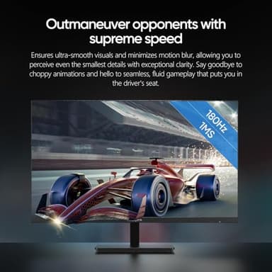 ARZOPA 27" 180HZ Gaming Monitor -2K QHD 2560x1440 Fast IPS Computer PC Display 115% sRGB Adaptive-Sync 1ms Response, 1x Display Port 1.4, 1x HDMI 2.0, 1x USB C -M1RC - Image 5