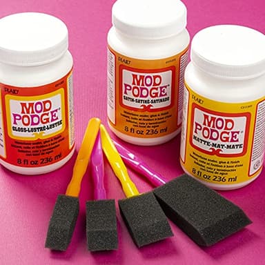 Mod Podge Gloss Sealer, Glue & Finish: All-in-One Craft Solution- Quick Dry, Easy Clean, for Wood, Paper, Fabric & More. Non-Toxic - Craft with Confidence, Made in USA, 16 oz., Pack of 1 - Image 9
