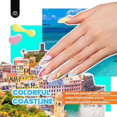 Beetles Gel Polish Kit 53pcs, 36 Colors Nail Kit Pink Purple Cat Eye Gel Polish Kit With 4pcs Base and Glossy Matte Glitter Top Coat Fall Halloween Travel Diary Manicure Gift for Women - Image 7