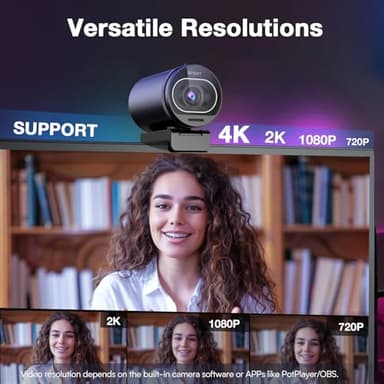 EMEET S600 4K Webcam with Tripod for Streaming - Sony 1/2.5'' Sensor, PDAF Autofocus, 1080P@60FPS, 2 Noise Reduction Mics, Built-in Privacy Cover, 73° FOV, Streaming Webcam for Product/Game/Beauty - Image 4