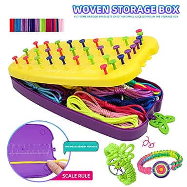 Friendship Bracelet Making Kit Toys, Ages 7 8 9 10 11 12 Year Old Girls Gifts Ideas, Birthday Present for Teen Girl, Arts and Crafts String Maker Tool, Bracelet DIY, Kids Travel Activity Set - Image 5