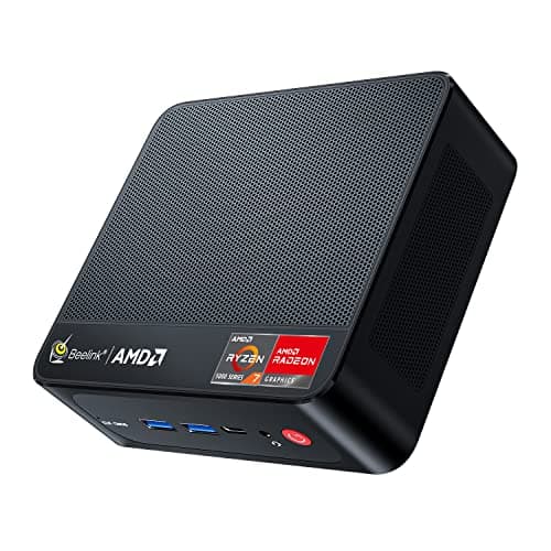 Beelink SER5 PRO Mini PC,AMD Ryzen 7 5825U(8C/16T,up to 4.5 GHz),Mini Computer 16GB DDR4 RAM 500GB M.2 SSD Graphics 8 core 2000 MHz Wifi6/BT5.2/HDMI+DP+Type-C,Support Triple-Screen Display,Win 11 Pro - Image 1