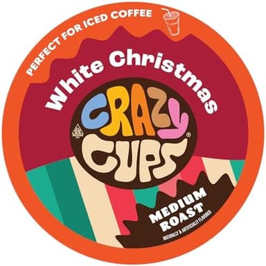 Crazy Cups Flavored Coffee for Keurig K-Cup Machines, White Christmas, Hot or Iced Drinks, 22 Single Serve, Recyclable Pods - Image 3