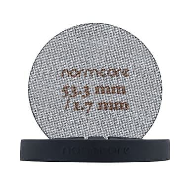 Normcore 2 Packs 53.3mm Puck Screen with Stand - Reusable Contact Shower Screen with Silicone Holder - 1.7mm / 1.0mm Thickness 150μm Mesh - Compatible with Espresso Machine 54mm Portafilter Basket - Image 4