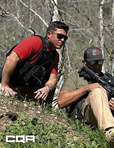 CQR Men's Polo Shirts, Tactical Short Sleeve Golf Performance Shirts, Lightweight Dry Fit UPF 50+ Pique, Frost Essential Red, Large - Image 7