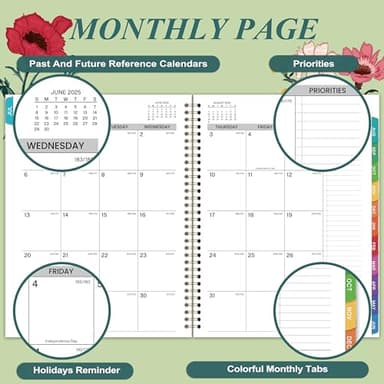 2025-2026 Appointment Book/Planner - 2025-2026 Daily Hourly Planner, Jul 2025 - Jun 2026, Weekly Appointment Book, 8.5" x 11", 30-Minute Interval, Lay-Flat, Ample Space with Notes ＆ To-Do Lists - Image 3