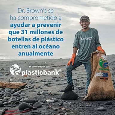 Dr. Brown's Natural Flow Anti-Colic Options+ Narrow Baby Bottle, 4 oz/120 mL, with Level 1 Slow Flow Nipple, 0m+, 4 Bottles - Image 10