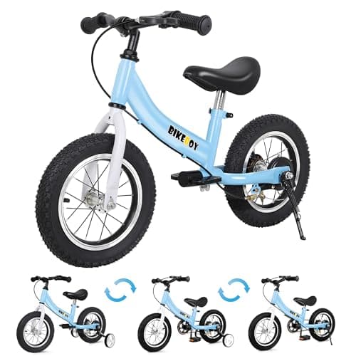 Balance Bike 3 in 1,The Dual Use of a Kids Balance Bike and Toddler Bike, for 2 3 4 5 6 7 Years Old -12 14 16 Inches with Training Theory, Brake, Pedal - Image 1