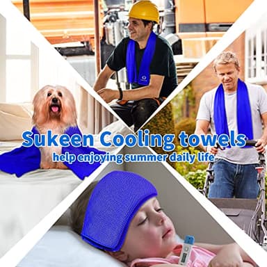 Sukeen Cooling Towel for Neck and Face (40"x12"), Microfiber Bulk Cooling Towels for Athletes Cooling Neck Wraps Instant Cooling Towels for Yoga,Gym,Golf,Running,Fitness and Workout - Image 8