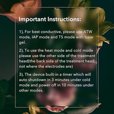 Radio Frequency Skin Tightening Device, Smart Electric Zinc Alloy Facial Beauty Machine with RF-Current Cold Heat for Jawline Lifting, Cheek Firm, Wrinkle Reduction, Depuff, Increase Absorption - Image 5