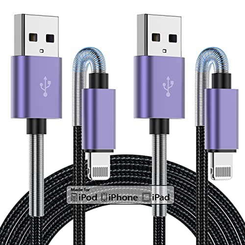 2Pack 10ft iPhone Charger Cable, [ Apple MFi Certified ] Long Lightning Cable 10 Foot, High Fast 10 Feet Apple Charging Cable Cord for Apple iPhone 14/14 Pro Max/13 Mini/12/11/XS/XR/8/7Plus/6s/5s iPad - Image 1