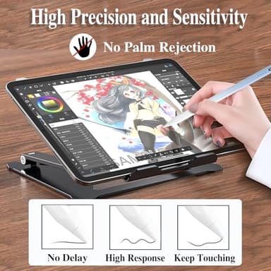 Tablet Pens for Touch Screen,Rechargeable iPhone Pen iPad Pencil with 4 POM Tips Magnetic Stylus Pen for iPad/Pro/Air/Mini/iPhone/Samsung/Huawei/Lenovo/iOS/Android and Other Smartphone Devices - Blue - Image 6