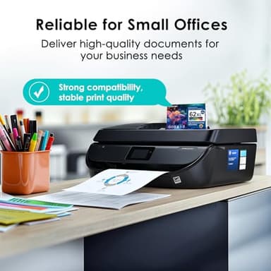 Eco Victor 62XL Ink Cartridges Black and Color Remanufactured Replacement for HP Ink 62 HP62XL Combo Pack Compatible Envy 5540 5640 5660 5665 7640 7645 OfficeJet 5740 5741 8040 200 250 Mobile Printer - Image 8