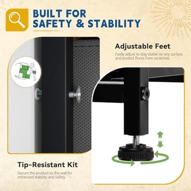 DWVO 8-Drawer Fabric Dresser, Furniture Storage Tower Cabinet, Organizer for Bedroom, Living Room, Hallway, Closet - Image 8