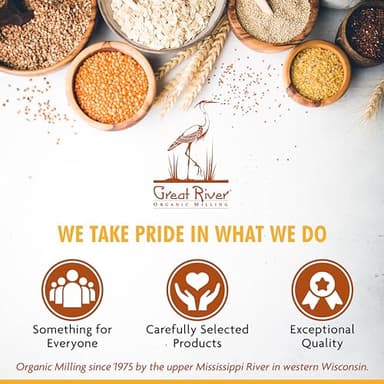 Great River Milling Organic Dark Rye Flour | Stone Ground, Unbleached, Unbromated, Non-GMO, Kosher | High Fiber & Protein, Medium Gluten | Flour for Rye Bread, Sourdough, & More | 1.25 Lb (Pack of 4) - Image 7