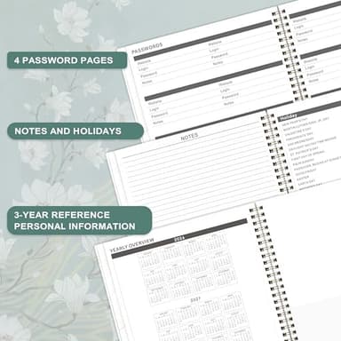 2026-2027 Monthly Planner - JAN 2026 - JUN 2027, Planner 2026-2027 with Tabs, 18 Monthly Panners, Mothly Planner with Inner Pocket, Thick Paper (8.5" x 11",Green, Back Pocket) - Image 5