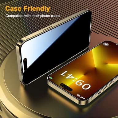 AVOAR 2 Pack for iPhone 11/XR Privacy Screen Protector, [Automatic Dust Removal] [Drop Protection] 9H Full Screen Tempered Glass for iPhone 11/XR 6.1" Bubble Free, Anti-Spy, Case Friendly - Image 6