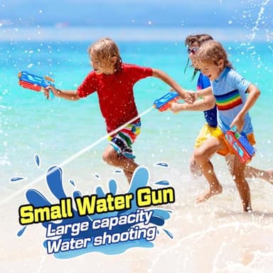 RONSTONE Water Gun for Kids, 2 Packs Squirt Guns Super Water Soaker Blaster Pool Water Guns for Kids Ages 3-5, 4-8, 8-12 Boys and Girls, Summer Toys for Outdoor Swimming Pool Beach - Image 6