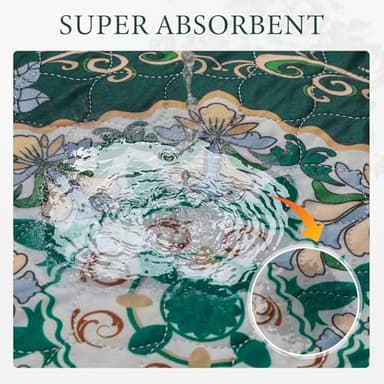 Homimp Washable Pee Pads for Dogs, 2 Pack Reusable Puppy Pads Waterproof, Absorbent and Leakproof Dog Pee Pads, Non Slip Puppy Training Pads, Pet Mat for Floor, Crate, Couch, Whelping,Green, 24"x36" - Image 2