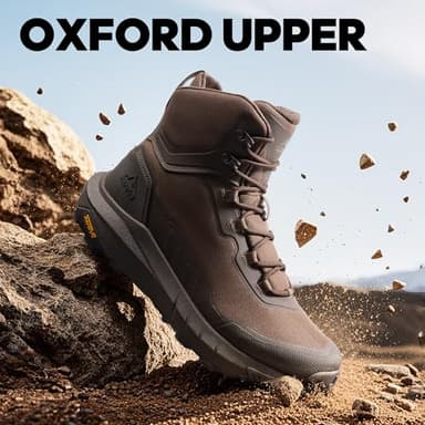 NORTIV 8 Men's Tactical Hiking Boot Lightweight Cushion Sole Boots for Work All Day Side Zipper Motorcycle Combat Military Boot Arch Support 8 Inches Terrascope,Size 10,Dark Brown,NMUMMT2503 - Image 6