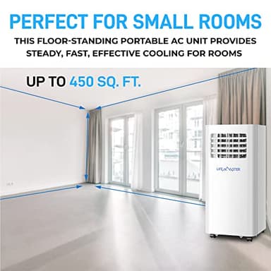 LifeMaster 12,000 BTU Portable Air Conditioners, Room Air Conditioner with Digital Remote for Room up to 500 Sq.Ft, 3-in-1 Portable AC Unit with with Installation Kit for Home/Office/Dorms - Image 5