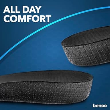 Heel Lift (1 Inch) Height Increase Insoles for Men & Women, Half Shoe Lift Insert, Comfortable Instant Height Boost (Mens 8-9.5 or Womens 9.5-11) - Image 8