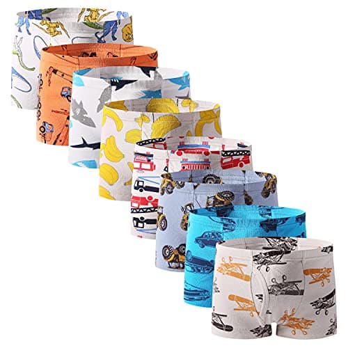 Taxzode Boys'Boxer Briefs 8-piece set-2-3T 3-4T 4-5T 5-6years 7-8years 4-5T - Image 1