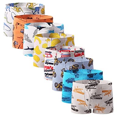 Taxzode Boys'Boxer Briefs 8-piece set-2-3T 3-4T 4-5T 5-6years 7-8years 4-5T - Image 1